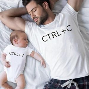 T-Shirt Pere Fils Ctrl C