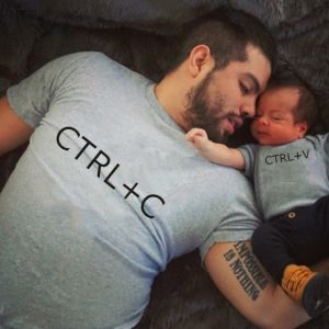 T-Shirt Pere Fils Ctrl C