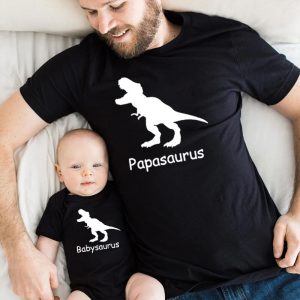 T Shirt Pere Fils Dinosaure