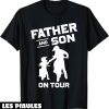 T-Shirt Pere Fils En Tournee Motocyclistes Avec Un Velo