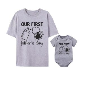 T Shirt Pere Fils Fete des Peres Biere Lait 2 T Shirt Pere Fils Fete des Peres Biere Lait 3
