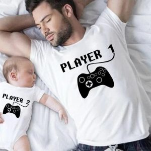 T Shirt Pere Fils Joueurs