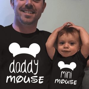 T Shirt Pere Fils Mickey Mouse