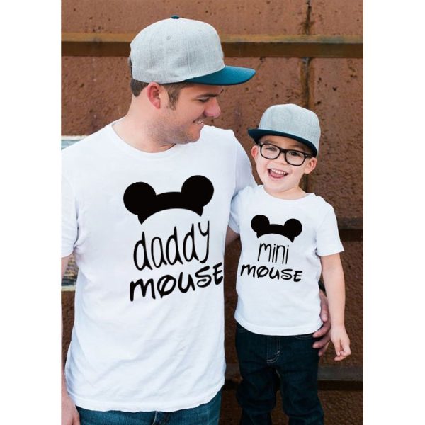 T Shirt Pere Fils Mickey Mouse