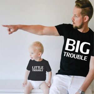 T Shirt Pere Fils Trouble En Vue