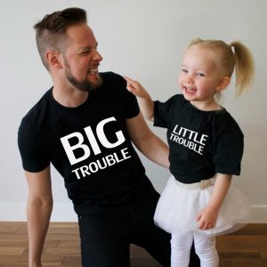 T Shirt Pere Fils Trouble En Vue