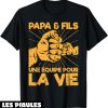 T-Shirt Pere Fils Une Equipe La Vie Fete Des Peres Cadeau