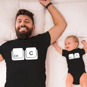 T Shirt Pere et Fils Ctrl C Ctrl V