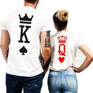 T Shirt Pour Couple King Queen 3