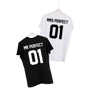 T Shirt Pour Couple Mr Mrs Perfect