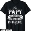 T-Shirt Pour Papy A Toujours Raison Idee Cadeau Grand Pere