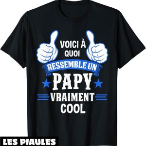 T-Shirt Pour Papy Papi Papy Grand-Pere Petits-Enfants Cadeau
