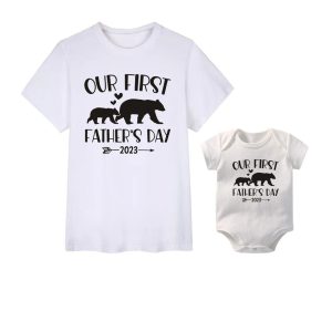 T Shirt Pere Fils Premiere Fete des Peres