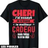 T-Shirt Saint Valentin Cadeau Original Cheri Amour Couple