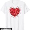 T-Shirt Saint Valentin Pour Femmes Hauts Mignons