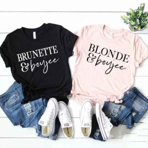 T-Shirt Short Meilleures Amies Brune Blonde T-Shirt Short Meilleures Amies Brune Blonde