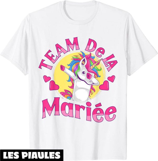 T-Shirt Team De La Marie Evjf Femme Future Mariee Licorne