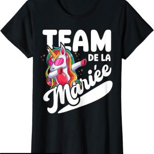 T-Shirt Team De La Marie Evjf Future Mariee Licorne
