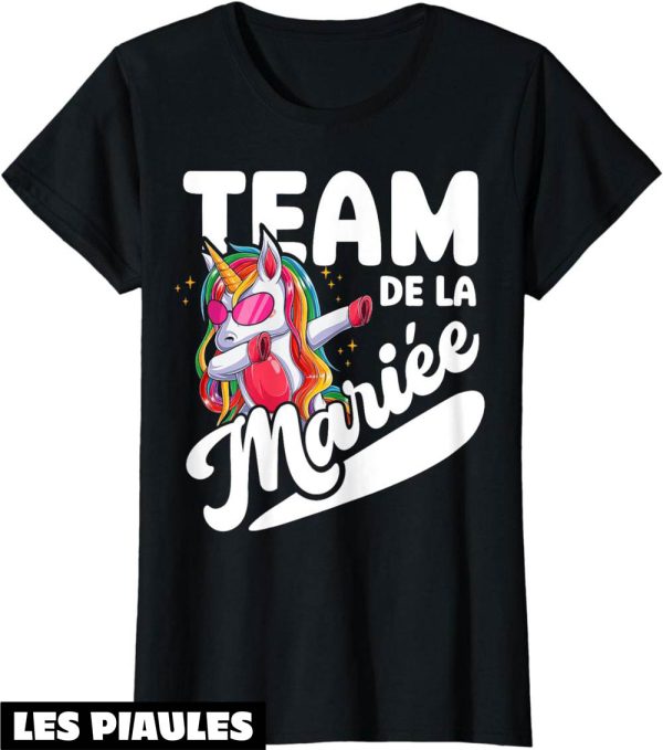 T-Shirt Team De La Marie Evjf Future Mariee Licorne