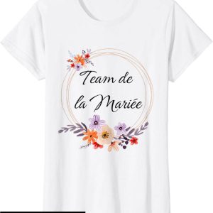 T-Shirt Team De La Marie Femme Evjf Team Bride Lot