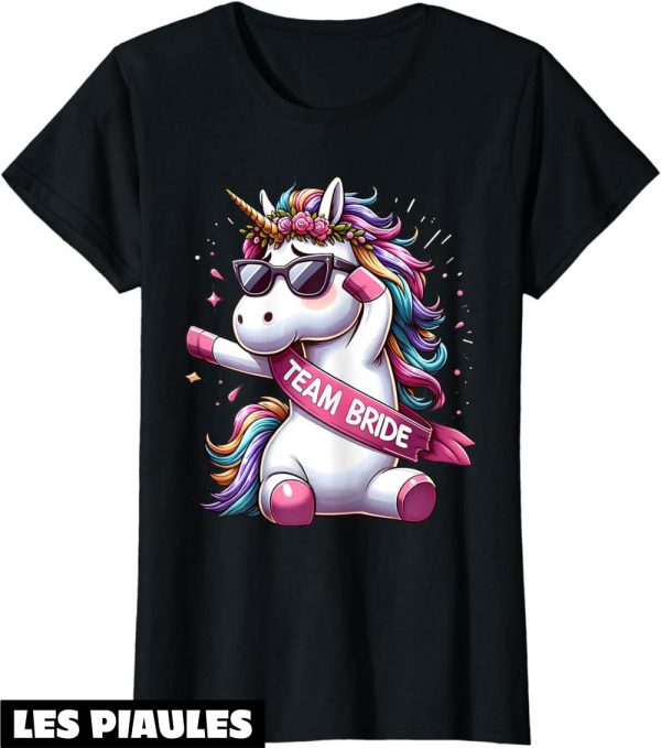 T-Shirt Team De La Marie Licorne Team Bride Enterrement