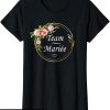 T-Shirt Team De La Marie Mariage Equipe Copines Evjf Team