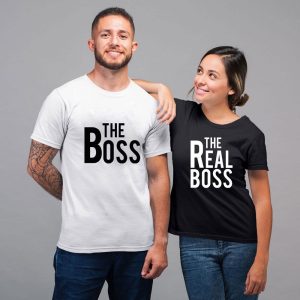 T Shirt The Boss The Real Boss Couple 4