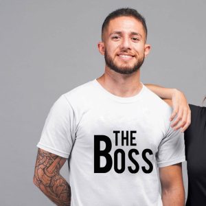 T Shirt The Boss The Real Boss Couple 7