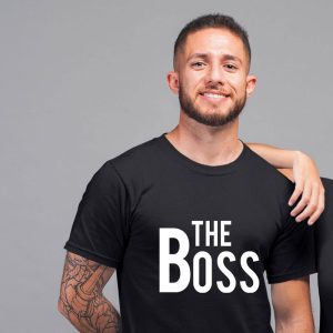 T Shirt The Boss The Real Boss Couple 8