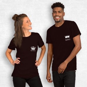 T-Shirts Couple King & Queen – Style et Complicite pour Deux T-Shirts Couple King & Queen – Style et Complicite pour Deux