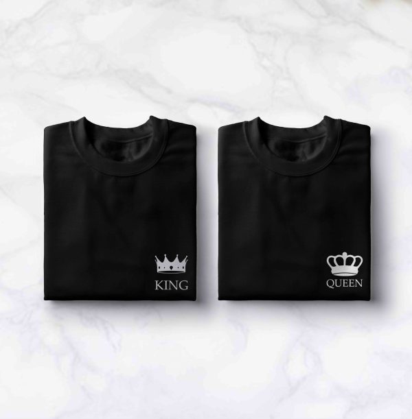 T-Shirts Couple King & Queen – Style et Complicite pour Deux