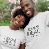T-Shirts Couple assortis Homme & Femme Ideale – Assortis Moi