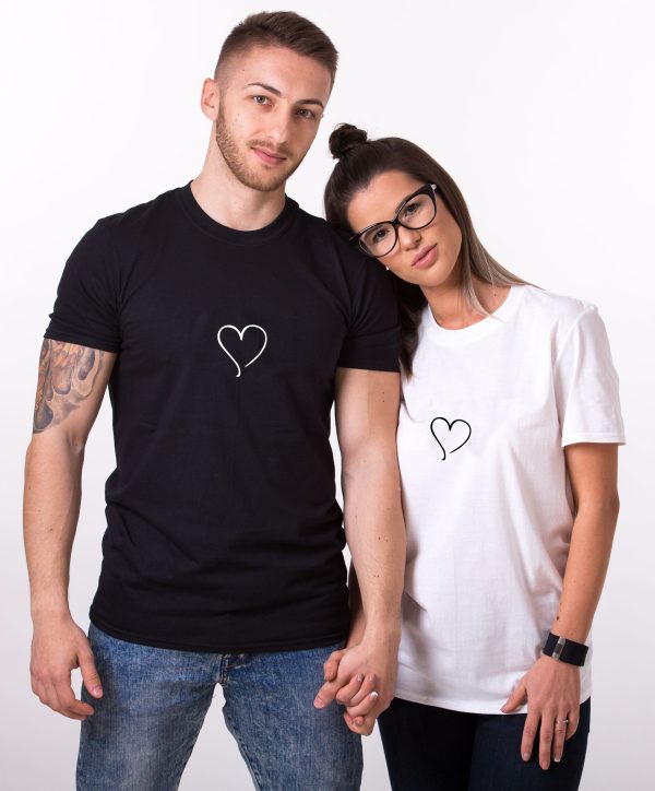 T-shirt Couple Cœur – Unis par l’Amour un cadeau parfait  Assortis Moi