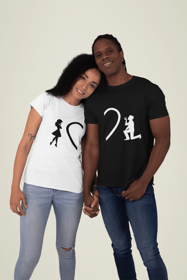 T-shirt Couple Demande Mariage – Proposition Romantique  Assortis Moi