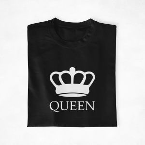 T shirt Couple King Queen Cadeau Parfait pour Amoureux Assortis Moi 5