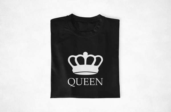 T-shirt Couple King & Queen – Cadeau Parfait pour Amoureux – Assortis Moi