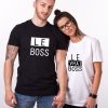 T-shirt Couple – Le Boss – Le Vrai Boss