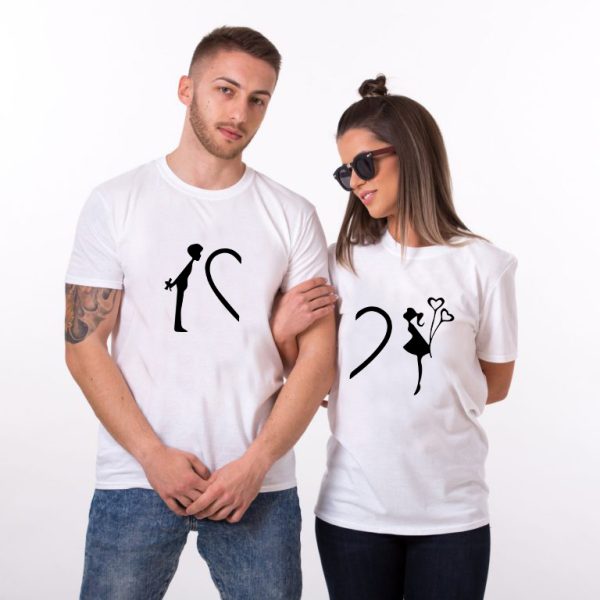 T-shirt Couple Love – Cadeau Parfait pour Evenements Speciaux!