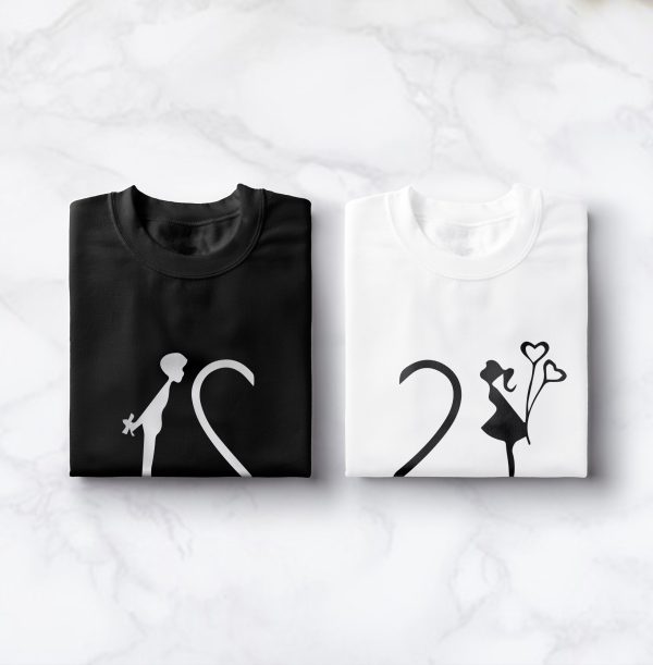 T-shirt Couple Love – Cadeau Parfait pour Evenements Speciaux!