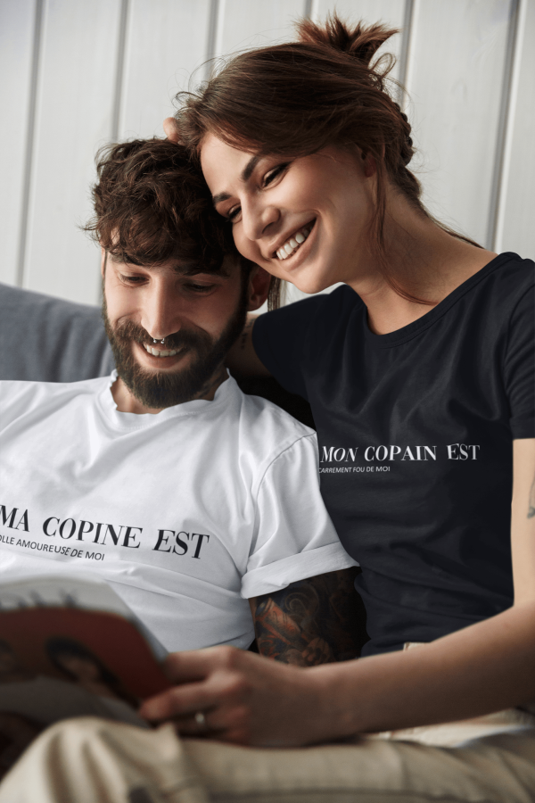 T-shirt Couple Personnalisable – Cadeau Parfait pour les amoureux