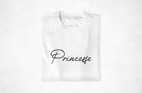 T-shirt Couple Prince et Princesse – Cadeau Romantique Parfait  Assortis Moi