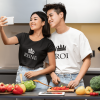 T-shirt Couple Roi & Reine – Ideal pour les Occasions Romantiques