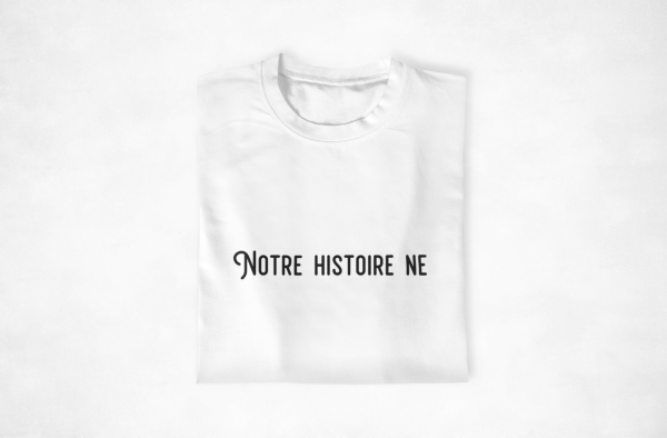 T-shirt Couple assortis Notre Histoire ne fait que commencer  Assortis Moi