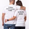T-shirt Couple assortis – Si je suis perdu me retourner a Bebe  Assortis Moi