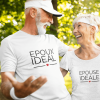 T-shirt Couple – epoux et epouse ideale – Assortis Moi