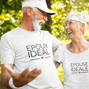 T shirt Couple epoux et epouse idale Assortis Moi 1