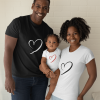 T-shirt Famille  Cœur