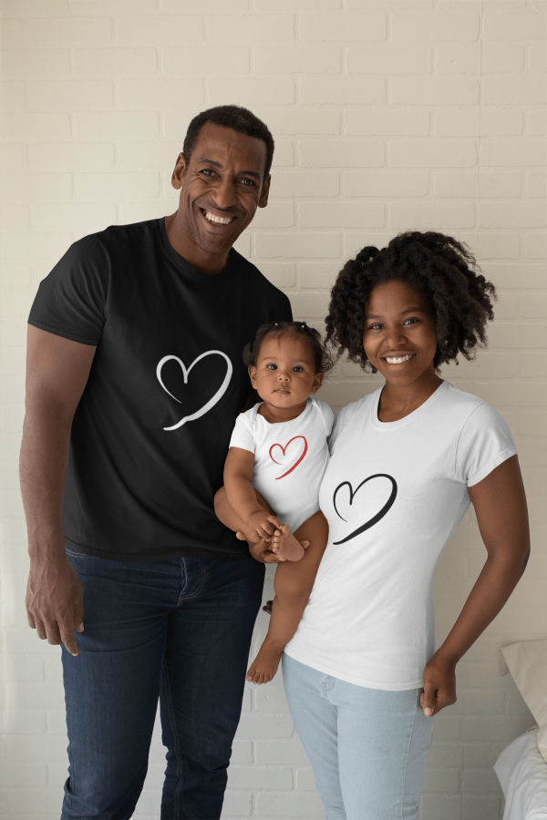 T-shirt Famille  Cœur