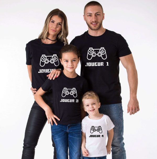 T-shirt Famille Gamer