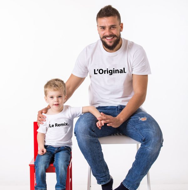 T-shirt Famille L’original &amp Le remix